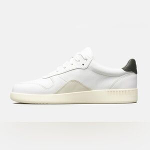 Everlane Court Sneakers White Black Leather Women’s Size 8 Casual Low Top Prep